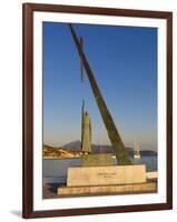 Statue of Pythagoras (Greek Philosopher and Mathematician), Pythagorion, Samos, Greece-Stuart Black-Framed Photographic Print