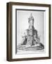 Statue of Queen Anne Erected as a Celebration of the Completion of St Paul's Cathedral, 1713-null-Framed Giclee Print