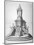 Statue of Queen Anne Erected as a Celebration of the Completion of St Paul's Cathedral, 1713-null-Mounted Giclee Print