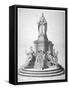 Statue of Queen Anne Erected as a Celebration of the Completion of St Paul's Cathedral, 1713-null-Framed Stretched Canvas