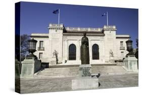 Statue of Queen Isabella of Spain Outside the Headquarters of the Organization of American States-John Woodworth-Stretched Canvas