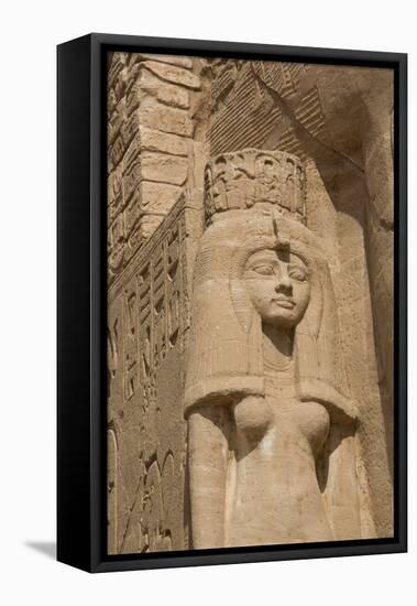 Statue of Queen Nefertari, Sun Temple, Abu Simbel, Egypt, North Africa, Africa-Richard Maschmeyer-Framed Stretched Canvas