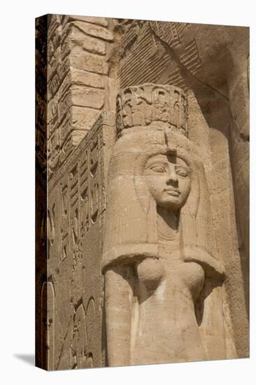 Statue of Queen Nefertari, Sun Temple, Abu Simbel, Egypt, North Africa, Africa-Richard Maschmeyer-Stretched Canvas