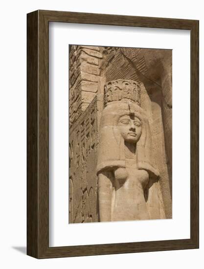 Statue of Queen Nefertari, Sun Temple, Abu Simbel, Egypt, North Africa, Africa-Richard Maschmeyer-Framed Photographic Print