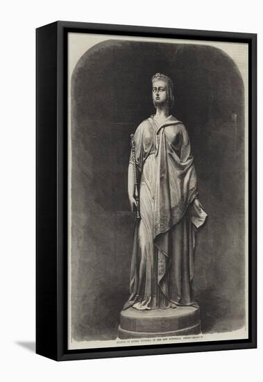 Statue of Queen Victoria in the New Townhall, Leeds-Harden Sidney Melville-Framed Stretched Canvas