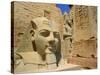 Statue of Ramses II and Obelisk, Luxor Temple, Luxor, Egypt, North Africa-Gavin Hellier-Stretched Canvas
