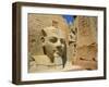 Statue of Ramses II and Obelisk, Luxor Temple, Luxor, Egypt, North Africa-Gavin Hellier-Framed Photographic Print