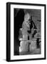 Statue of Ramses II at the Temple of Ramses II-Francis Frith-Framed Premium Photographic Print