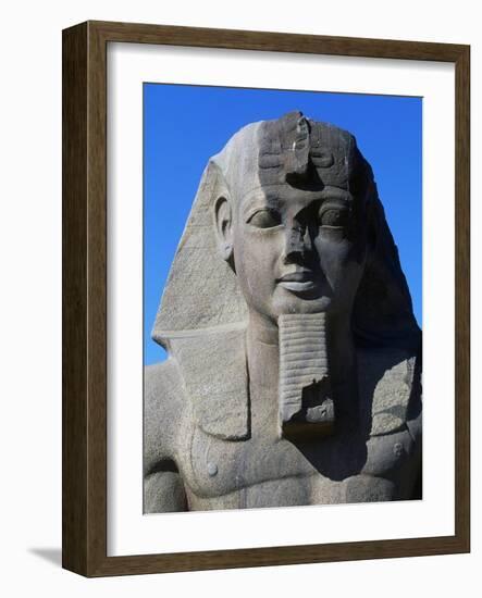 Statue of Ramses II, Great Temple of Amun, Tanis, Egypt-null-Framed Giclee Print