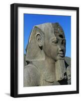 Statue of Ramses II, Great Temple of Amun, Tanis, Egypt-null-Framed Giclee Print