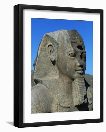 Statue of Ramses II, Great Temple of Amun, Tanis, Egypt-null-Framed Giclee Print