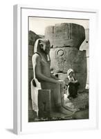 Statue of Ramses II, Luxor, Egypt-null-Framed Art Print