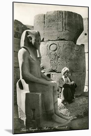 Statue of Ramses II, Luxor, Egypt-null-Mounted Art Print