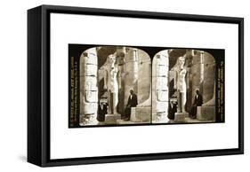 Statue of Ramses II, Luxor Temple, 1908-Science Source-Framed Stretched Canvas