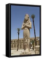 Statue of Ramses Ii with His Daughter Benta-Anta-Richard Maschmeyer-Framed Stretched Canvas