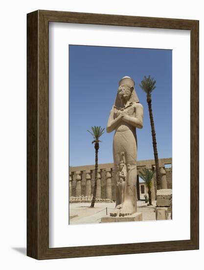 Statue of Ramses Ii with His Daughter Benta-Anta-Richard Maschmeyer-Framed Photographic Print