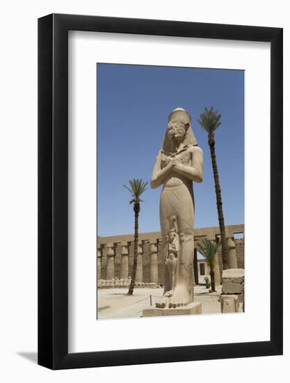 Statue of Ramses Ii with His Daughter Benta-Anta-Richard Maschmeyer-Framed Photographic Print