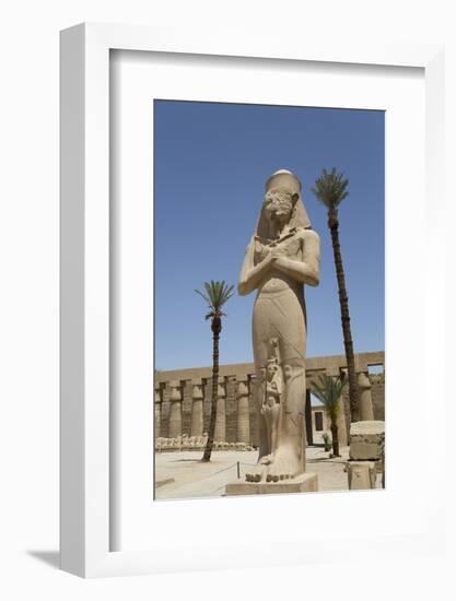 Statue of Ramses Ii with His Daughter Benta-Anta-Richard Maschmeyer-Framed Photographic Print