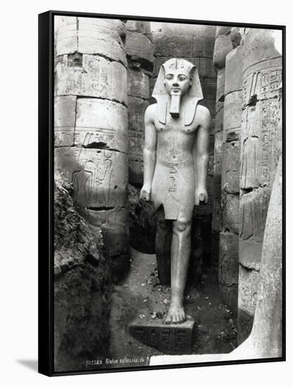 Statue of Ramses II-null-Framed Stretched Canvas