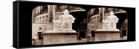 Statue of Republique by Auguste Clesinger, Exposition Universelle, 1878-null-Framed Stretched Canvas