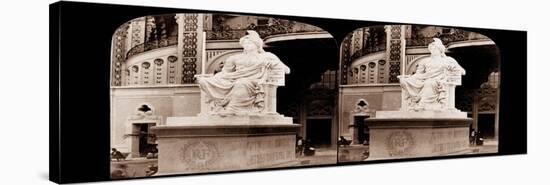 Statue of Republique by Auguste Clesinger, Exposition Universelle, 1878-null-Stretched Canvas