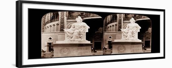 Statue of Republique by Auguste Clesinger, Exposition Universelle, 1878-null-Framed Giclee Print