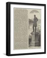 Statue of Robert Stephenson, in Euston-Square-null-Framed Giclee Print