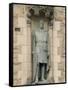 Statue of Robert the Bruce at Entrance to Edinburgh Castle, Edinburgh, Scotland, United Kingdom-Richard Maschmeyer-Framed Stretched Canvas
