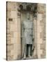 Statue of Robert the Bruce at Entrance to Edinburgh Castle, Edinburgh, Scotland, United Kingdom-Richard Maschmeyer-Stretched Canvas