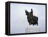 Statue of Robert the Bruce, Bannockburn Battlefield Site, Stirling, Scotland, United Kingdom-Richard Ashworth-Framed Stretched Canvas