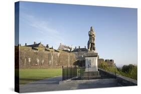 Statue of Robert the Bruce, Stirling Castle, Scotland, United Kingdom-Nick Servian-Stretched Canvas