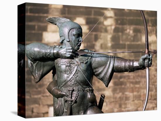 Statue of Robin Hood, Nottingham, Nottinghamshire, England, United Kingdom-Neale Clarke-Stretched Canvas