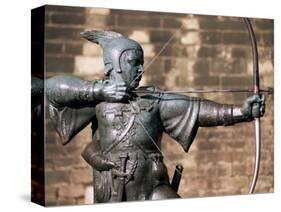 Statue of Robin Hood, Nottingham, Nottinghamshire, England, United Kingdom-Neale Clarke-Stretched Canvas
