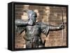 Statue of Robin Hood, Nottingham, Nottinghamshire, England, United Kingdom-Neale Clarke-Framed Stretched Canvas
