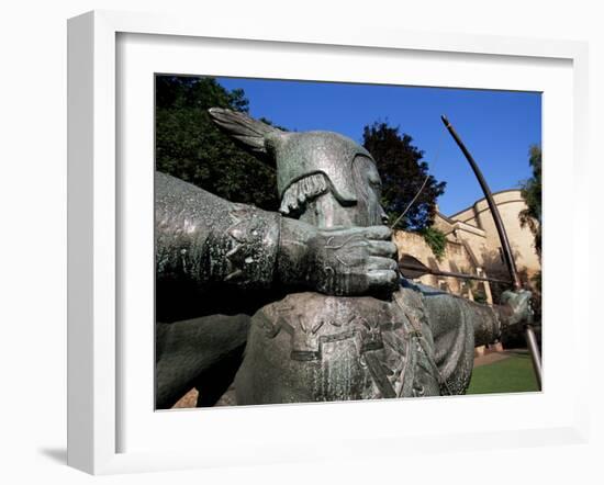 Statue of Robin Hood, Nottingham, Nottinghamshire, England, United Kingdom-Neale Clarke-Framed Photographic Print