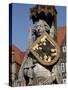 Statue of Roland, Market Square, UNESCO World Heritage Site, Bremen, Germany, Europe-Hans Peter Merten-Stretched Canvas