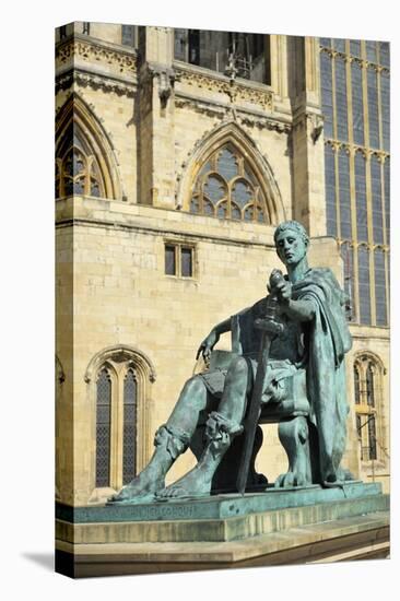 Statue of Roman Emperor Constantine the Great, York, Yorkshire, England, United Kingdom, Europe-Peter Richardson-Stretched Canvas