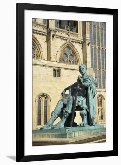 Statue of Roman Emperor Constantine the Great, York, Yorkshire, England, United Kingdom, Europe-Peter Richardson-Framed Photographic Print