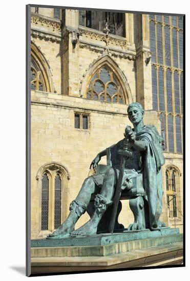 Statue of Roman Emperor Constantine the Great, York, Yorkshire, England, United Kingdom, Europe-Peter Richardson-Mounted Photographic Print