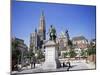 Statue of Rubens, Cathedral, and Groen Plaats, Antwerp, Belgium-Richard Ashworth-Mounted Photographic Print