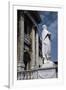 Statue of Saint Crescentinus and View of Facade of Orvieto Cathedral-null-Framed Giclee Print