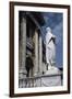 Statue of Saint Crescentinus and View of Facade of Orvieto Cathedral-null-Framed Giclee Print