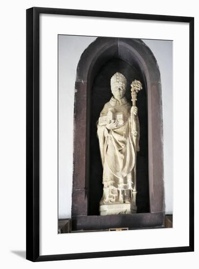 Statue of Saint David, St David's Cathedral-null-Framed Giclee Print