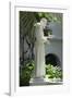 Statue of Saint Francis of Assisi in the Garden of San Diego Mission, California-null-Framed Photographic Print