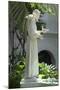 Statue of Saint Francis of Assisi in the Garden of San Diego Mission, California-null-Mounted Photographic Print