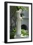 Statue of Saint Francis of Assisi in the Garden of San Diego Mission, California-null-Framed Photographic Print