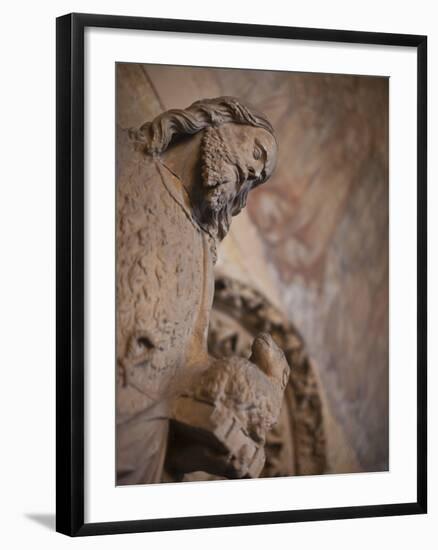 Statue of Saint John the Baptist, Leon, Spain-Walter Bibikow-Framed Premium Photographic Print