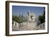 Statue of Saint Stephen Kiraly Near Liberty Bridge, Budapest, Hungary, Europe-Julian Pottage-Framed Photographic Print