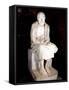 Statue of Seated Man Said to Be Herodotus, Ancient Greek Historian-null-Framed Stretched Canvas