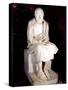 Statue of Seated Man Said to Be Herodotus, Ancient Greek Historian-null-Stretched Canvas